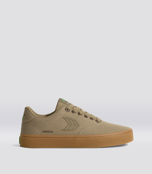 NAIOCA Gum Burnt Sand Canvas Sneaker Men