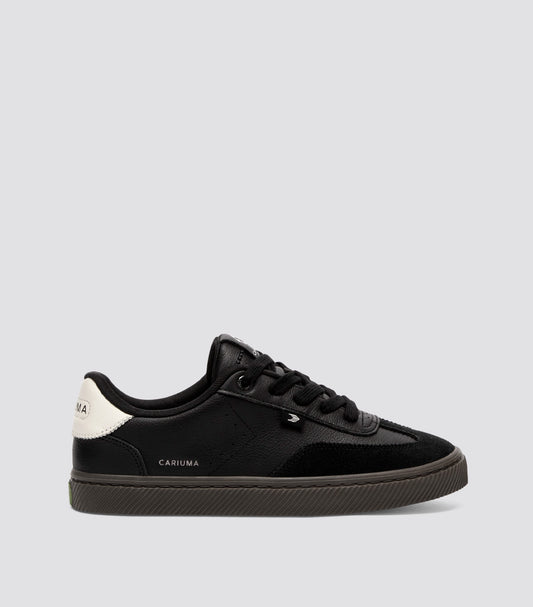TOCA Teak Black Diamond Leather Off-White Accents Sneaker Men