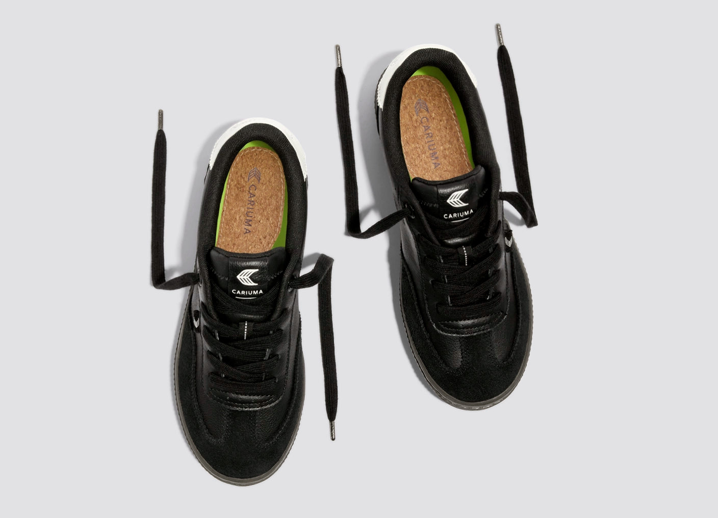 TOCA Teak Black Diamond Leather Off-White Accents Sneaker Men