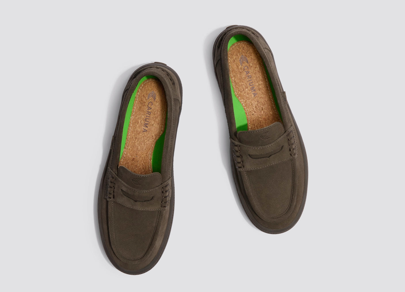 CAJU Loafer Teak Brown Suede Men