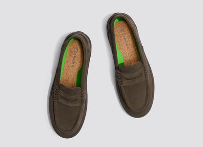 CAJU Loafer Teak Brown Suede Men