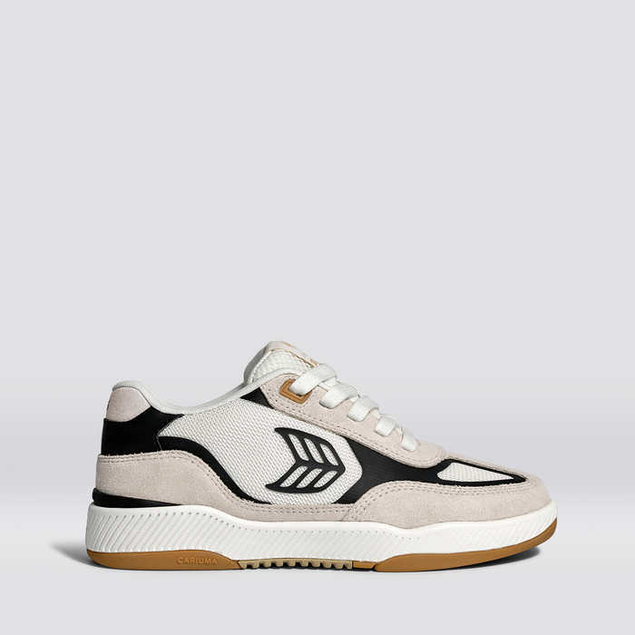 Skategoat C25 PRO Off-White Mesh Light Cream Suede Black Accents Sneaker Women