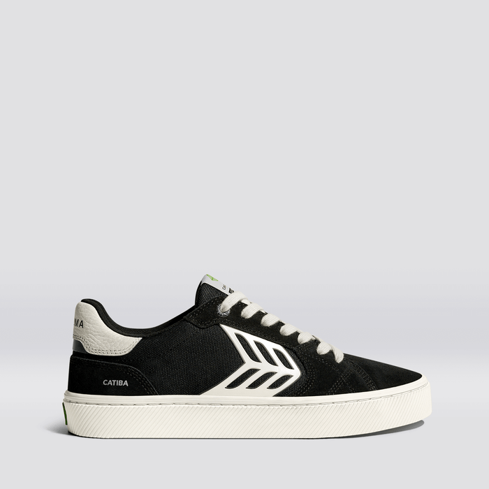 CATIBA PRO 2.0 Black Suede and Cordura Ivory Logo Sneaker Women