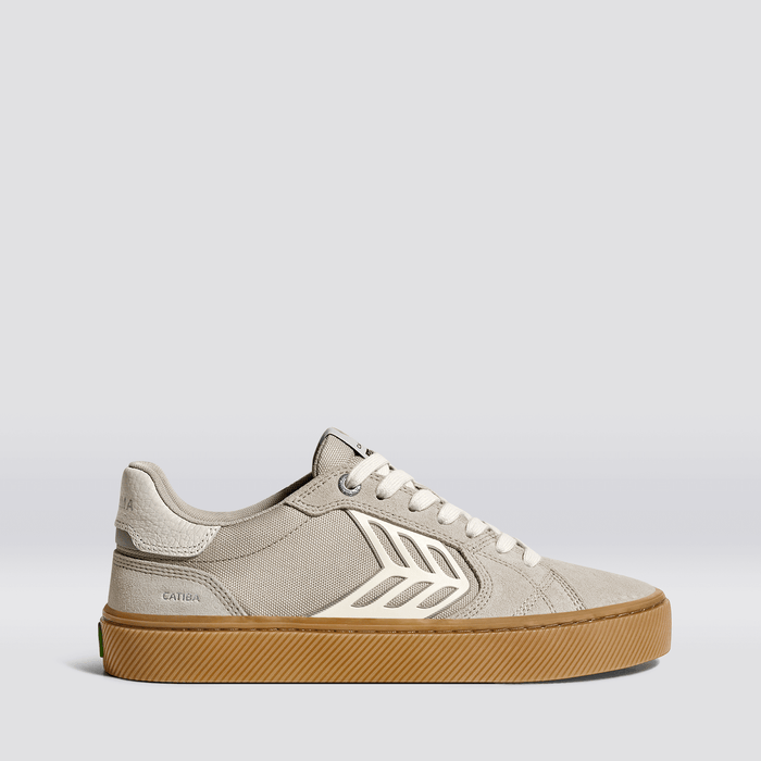 CATIBA PRO 2.0 Plaza Taupe Suede and Cordura Ivory Logo Sneaker Women