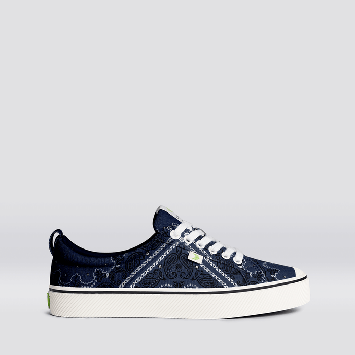 OCA Low Navy Bandana Canvas Sneaker Women
