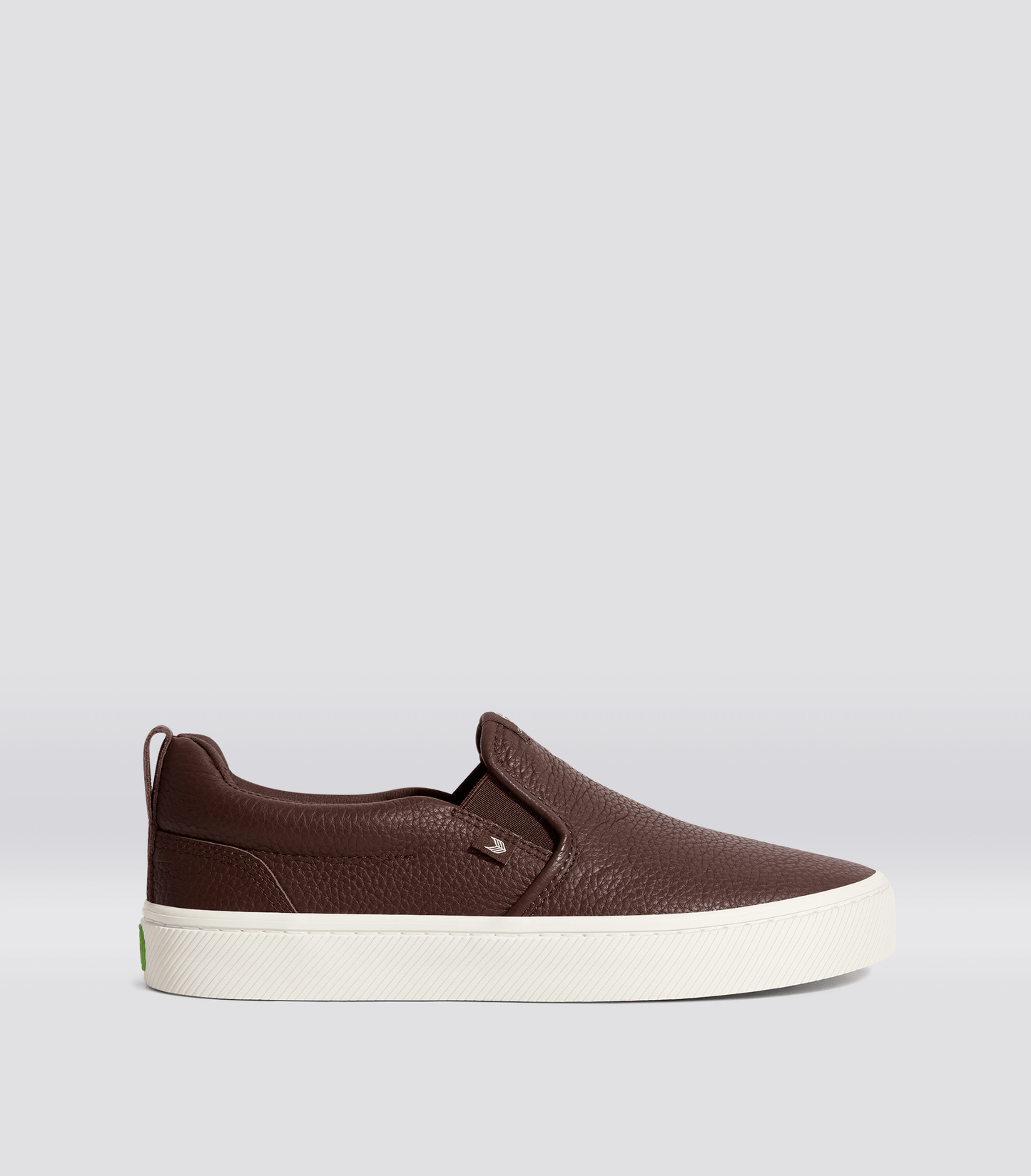 SLIP-ON ブラウン プレミアムレザー スニーカー ウィメンズ