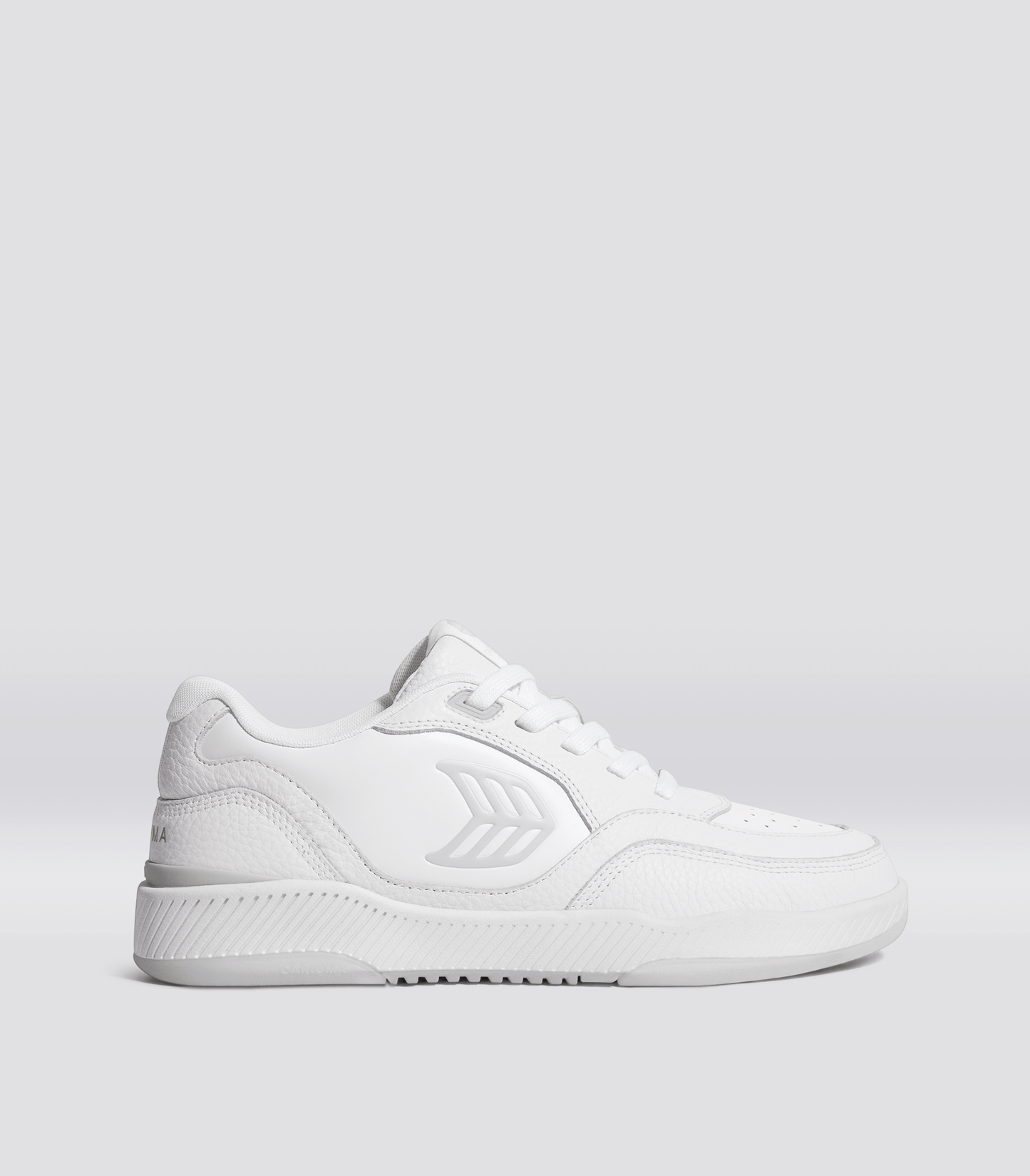 UBA White Leather Ice Logo Sneaker Men