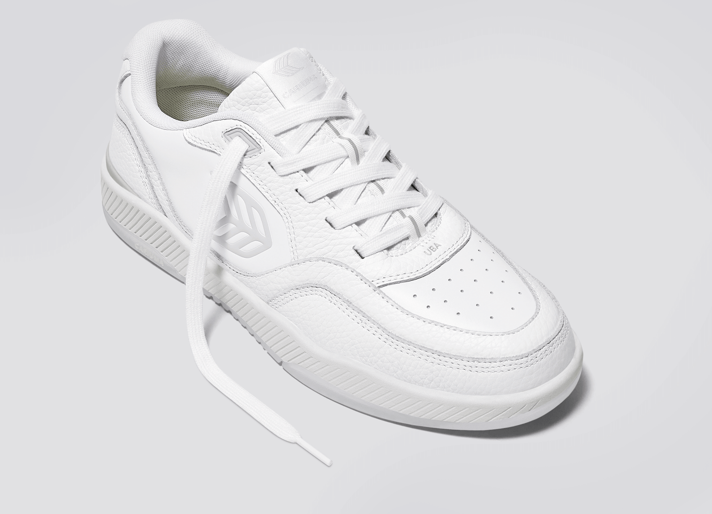 UBA White Leather Ice Logo Sneaker Men